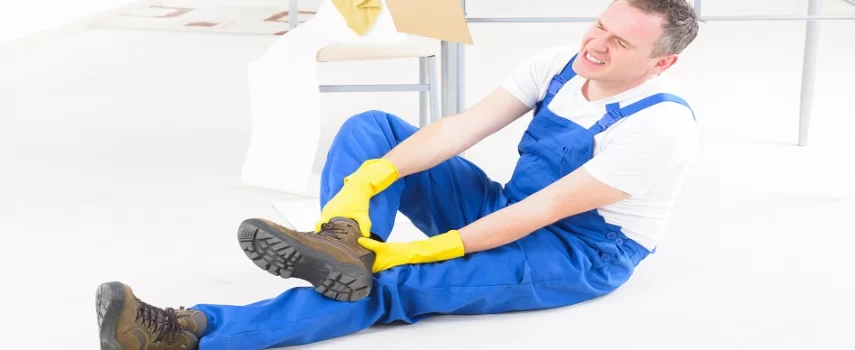 lesion en el tobillo y la compensacion laboral