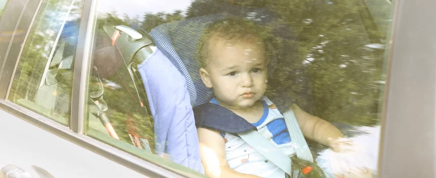 Cuando hay niños en el carro y se produce un accidente