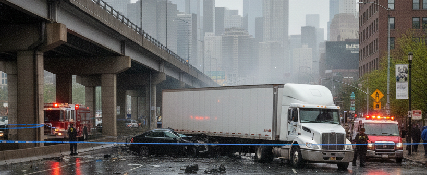 Accidentes de Camiones por Subpaso y Sobrepaso en la ciudad de Nueva York